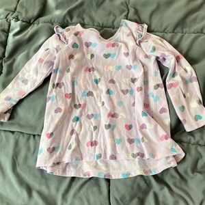 Purple long sleeve girls shirt, 2t